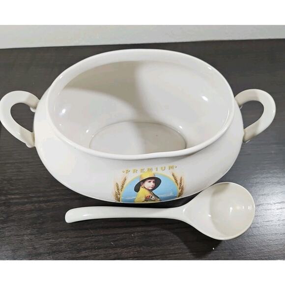 Nabisco Premium Crackers Soup Tureen & Lid & Ladle 100th Anniversary 1876-1976 - Picture 7 of 11